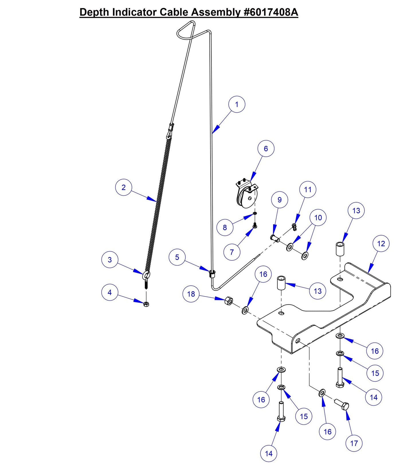 CC7574DD Depth Indicator Cable Assembly