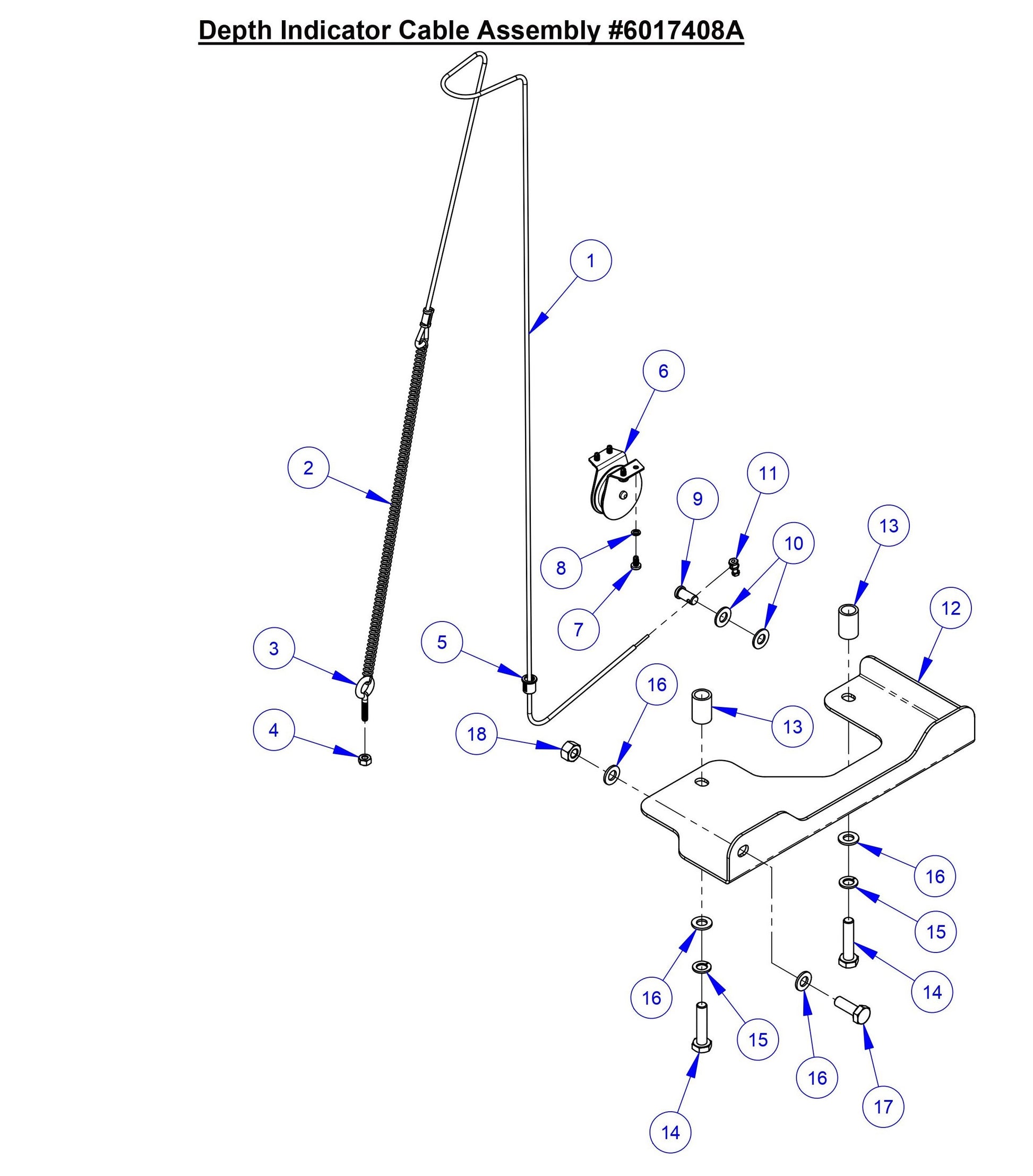 CC7574DD Depth Indicator Cable Assembly