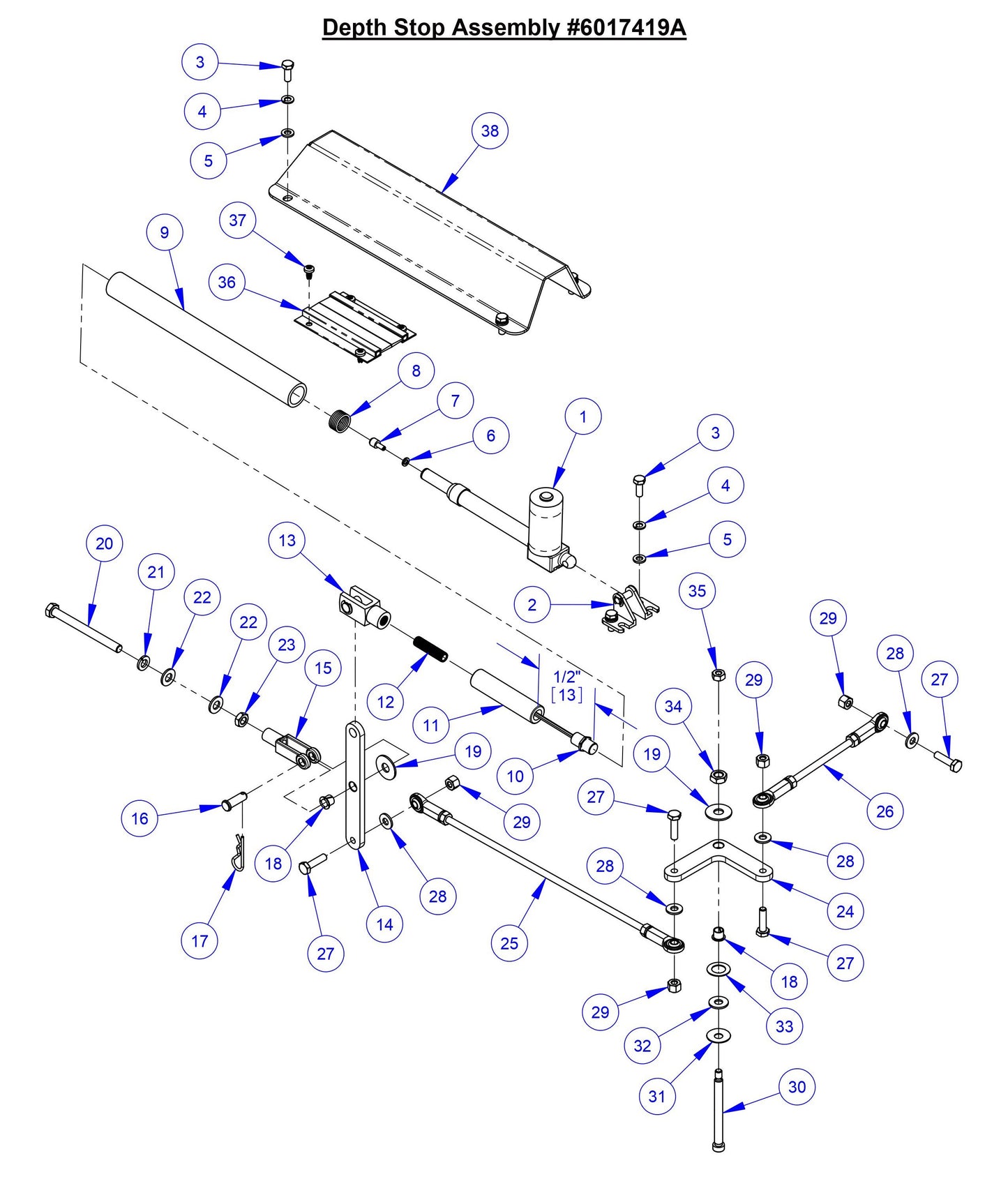 CC7574DD Depth Stop Assembly
