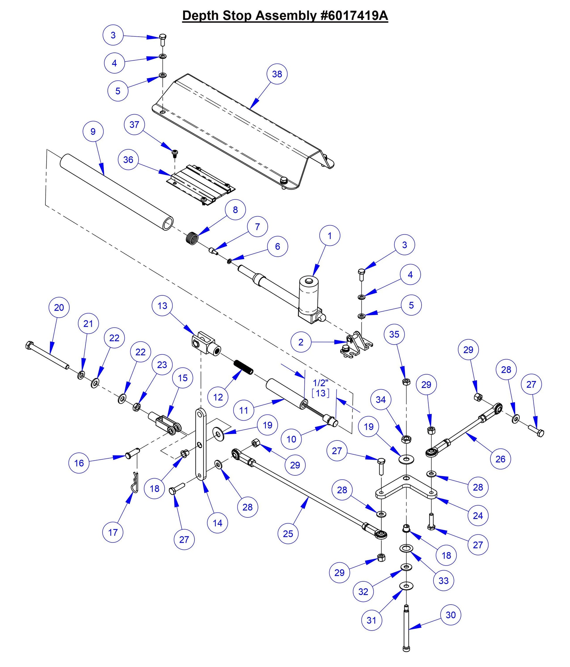 CC7574DD Depth Stop Assembly