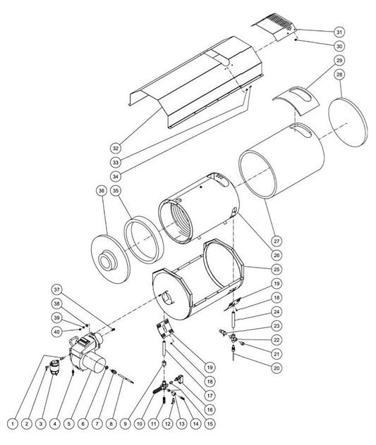 HVS-4004-0V6A Heat Exchange Assembly Parts by Mi-T-M