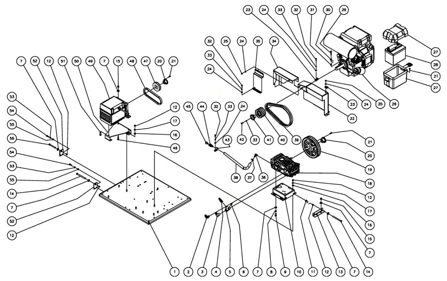 HVS-3005, HVS-3504, HVS-3505, HVS-3506, HVS-4004 Isolation Plate Assembly Parts by Mi-T-M.