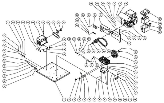 HVS-3005, HVS-3504, HVS-3505, HVS-3506, HVS-4004 (sn:0-15011230) Isolation Plate Assembly Parts by Mi-T-M.