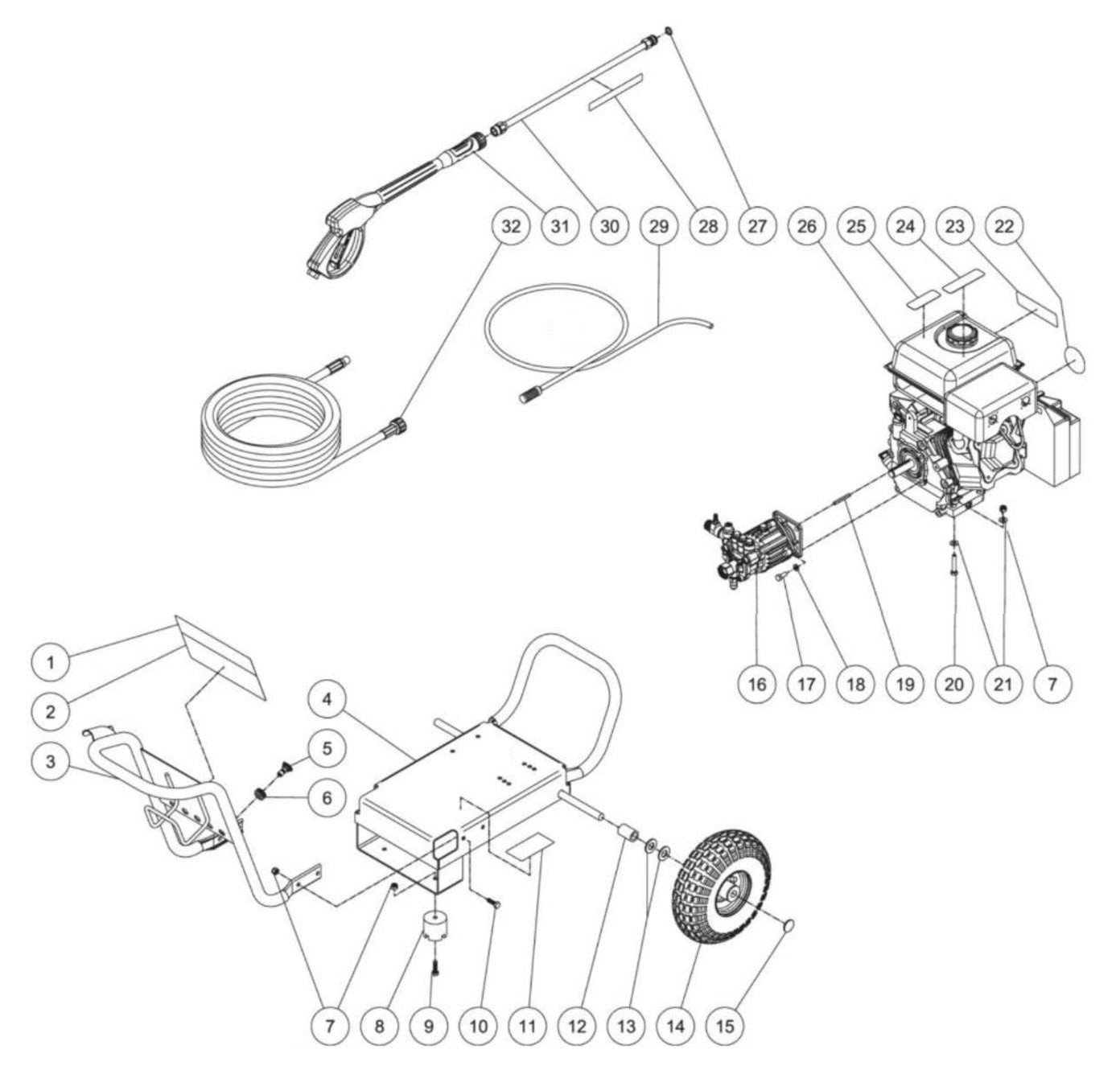 CM-2600-0MLB-C Frame Assembly Parts by MiTM
