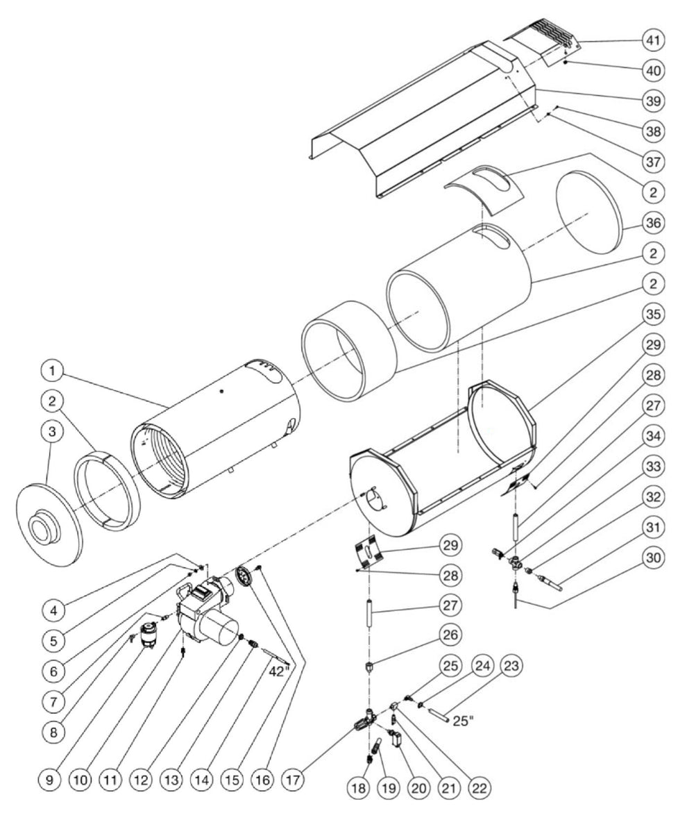 HVS-3008 Heat Exchange Assembly Parts by Mi-T-M.