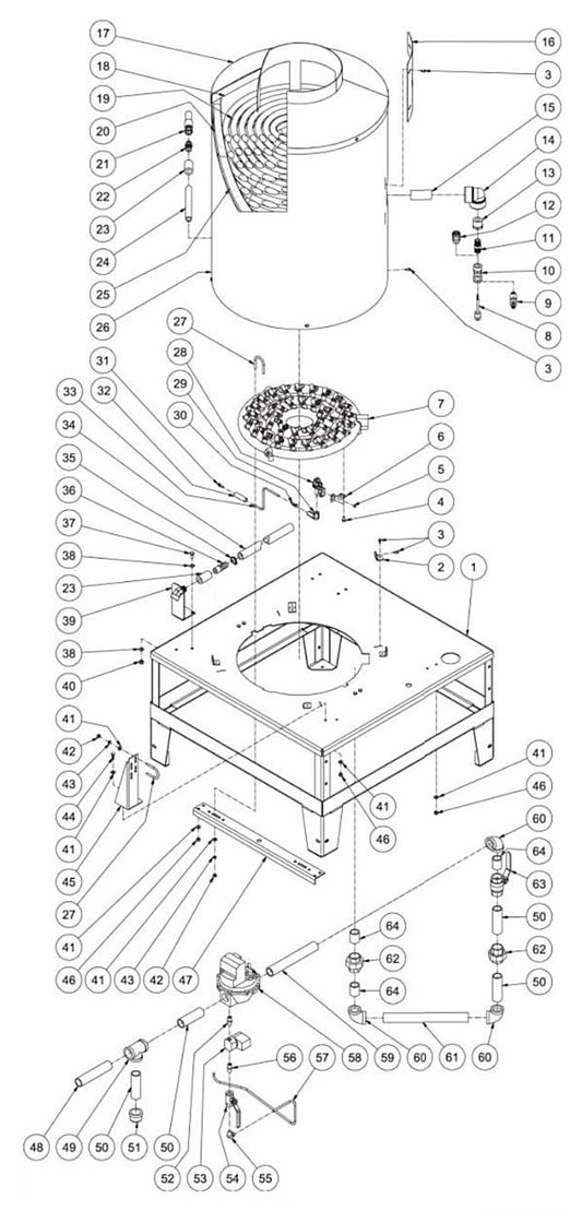 HEG-3008-0E3G/0E4G/0E5G/0E9G Coil Frame Assembly Parts By MiTM