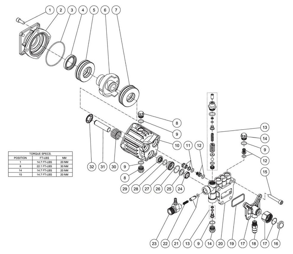 CM-2700-0MLB, CM-2700-0MLB-C (sn:10812416-10817968) Pump assembly Parts by MiTM