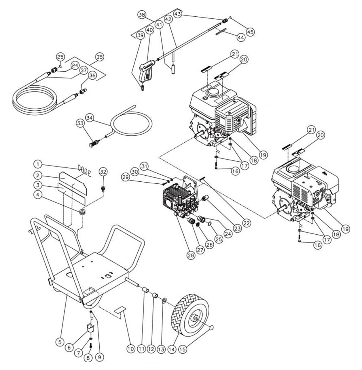 JP-3003-0MHB/0MVB (sn:0-10070000) Frame Assembly Parts by Mi-T-M