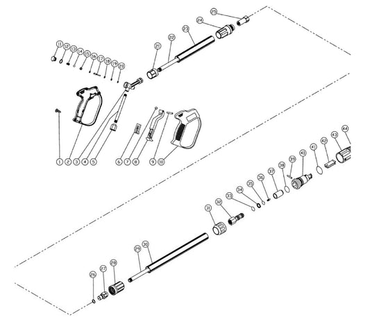 CM-1500-0MBC, CM-1503-1MBC (sn:210143-99999999) Gun and Wand Assembly Parts by MiTM