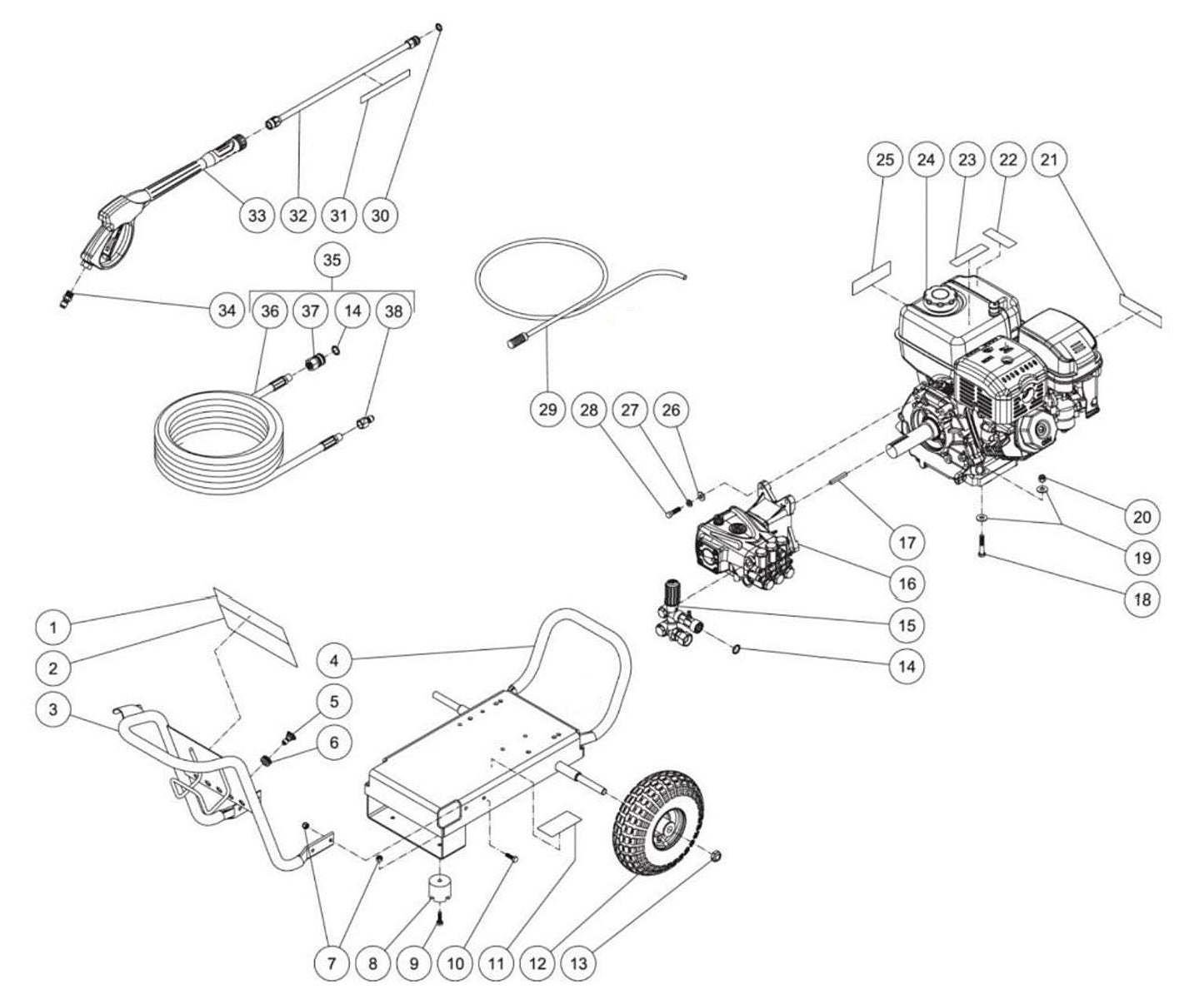 CM-4000-1MMB Frame Assembly Parts by MiTM