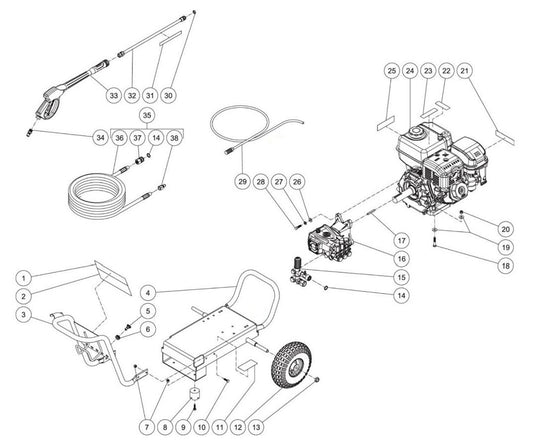 CM-4000-1MMB Frame Assembly Parts by MiTM