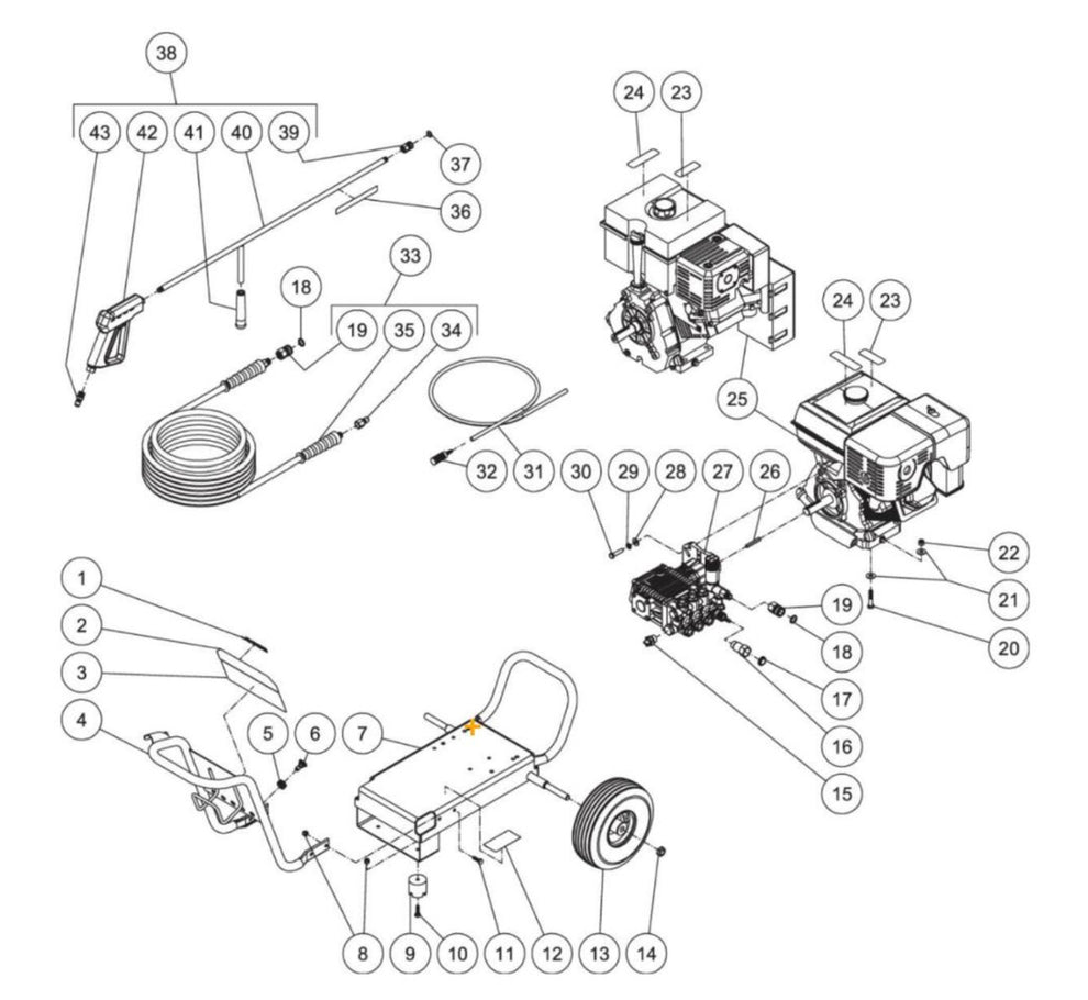 JP-3504-2MHB/2MVB (sn:0-99999999) Frame Assembly Parts By MI-T-M