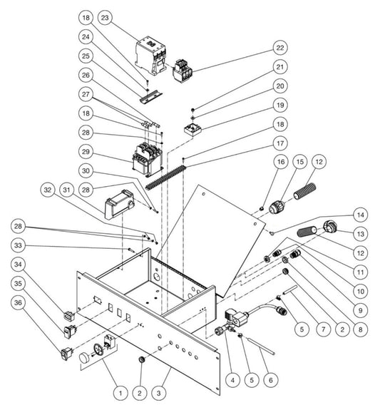 HEG-2010-1E3G/1E4G/1E5G/1E9G, HEG-3008-1E3G/1E4G/1E5G/1E9G Electric Box Assembly Parts By MiTM
