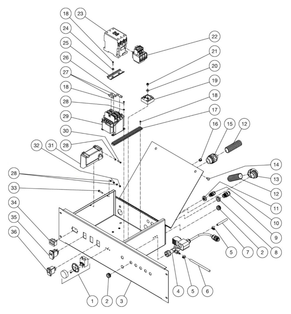 HEG-2010-1E3G/1E4G/1E5G/1E9G, HEG-3008-1E3G/1E4G/1E5G/1E9G Electric Box Assembly Parts By MiTM