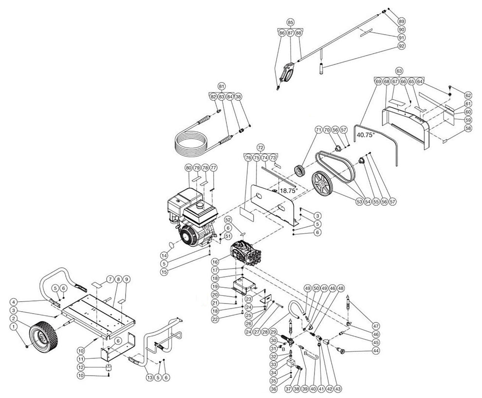 CW-3504-5MGH/5MGM/5MGK (sn:0-99999999) Frame Assembly Parts By MI-T-M.