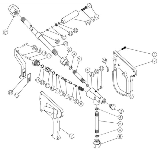 CW-6106-2MDK (sn:0-99999999) Gun Assembly Parts by MI-T-M