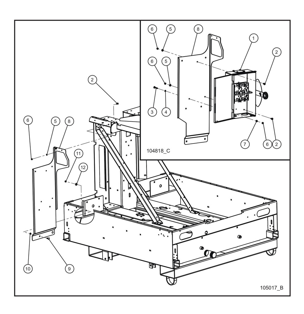 Double Throw Switch Box Mount Install Group Parts By Allmand
