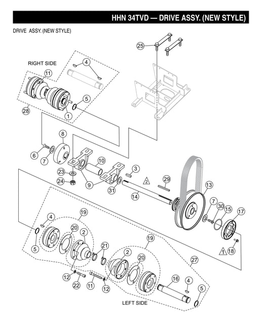 HHN-34TVD Drive Assembly (New Style)