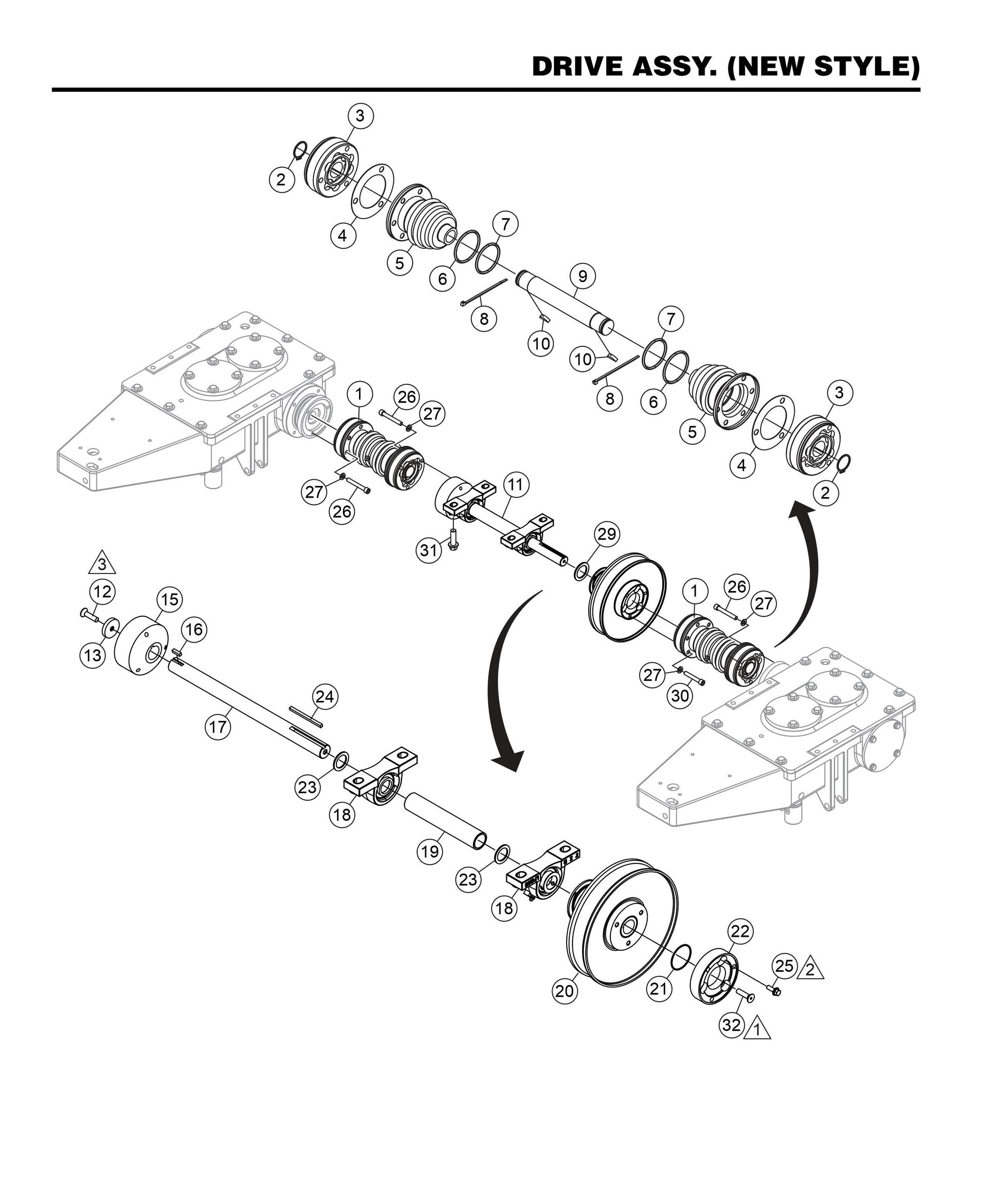 HHXD5 Drive Assembly (New Style)