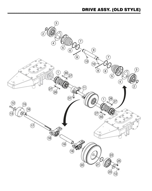 HHXD5 Drive Assembly (Old Style)