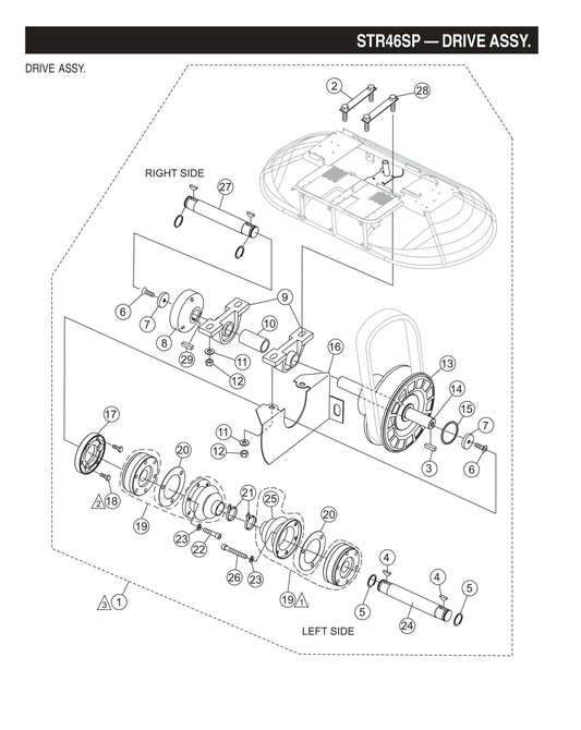 STR46SP STOW-Drive Assembly
