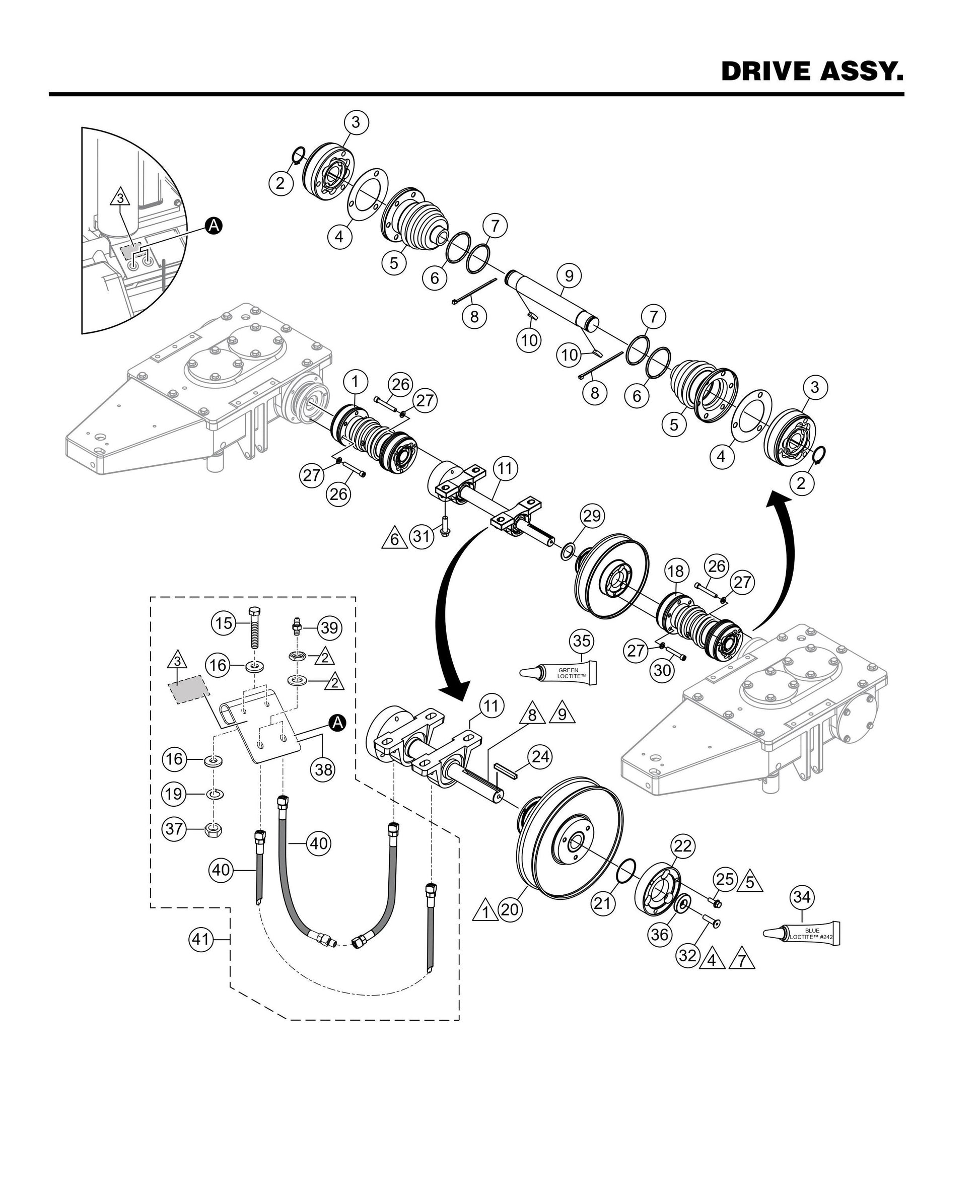 HHXDF4 HHXDF5 Drive Assembly