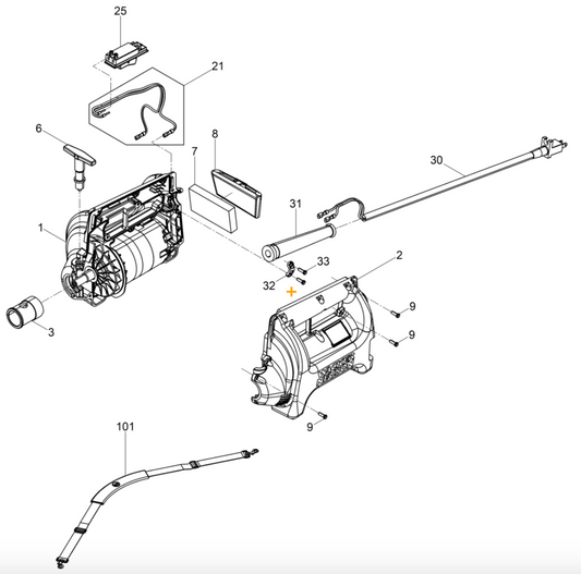 Drive Engine Assembly Parts for M2500 150V Concrete Vibrators