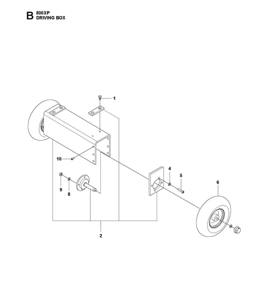 Driving Box Parts For HTC 800 XP By Husqvarna