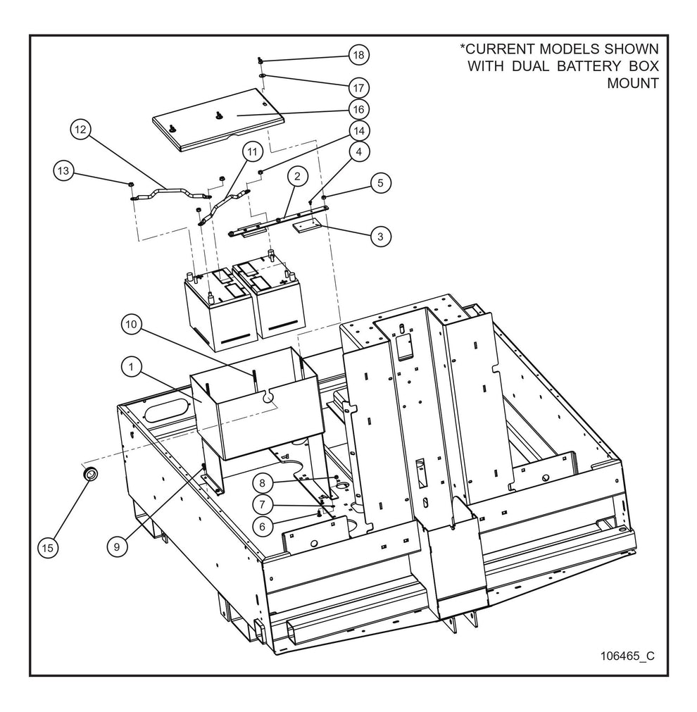 Dual Battery Install Group Parts By Allmand