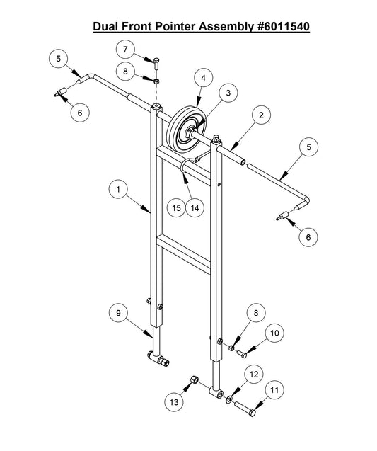 CC3535JBVP Dual Front Pointer Assembly