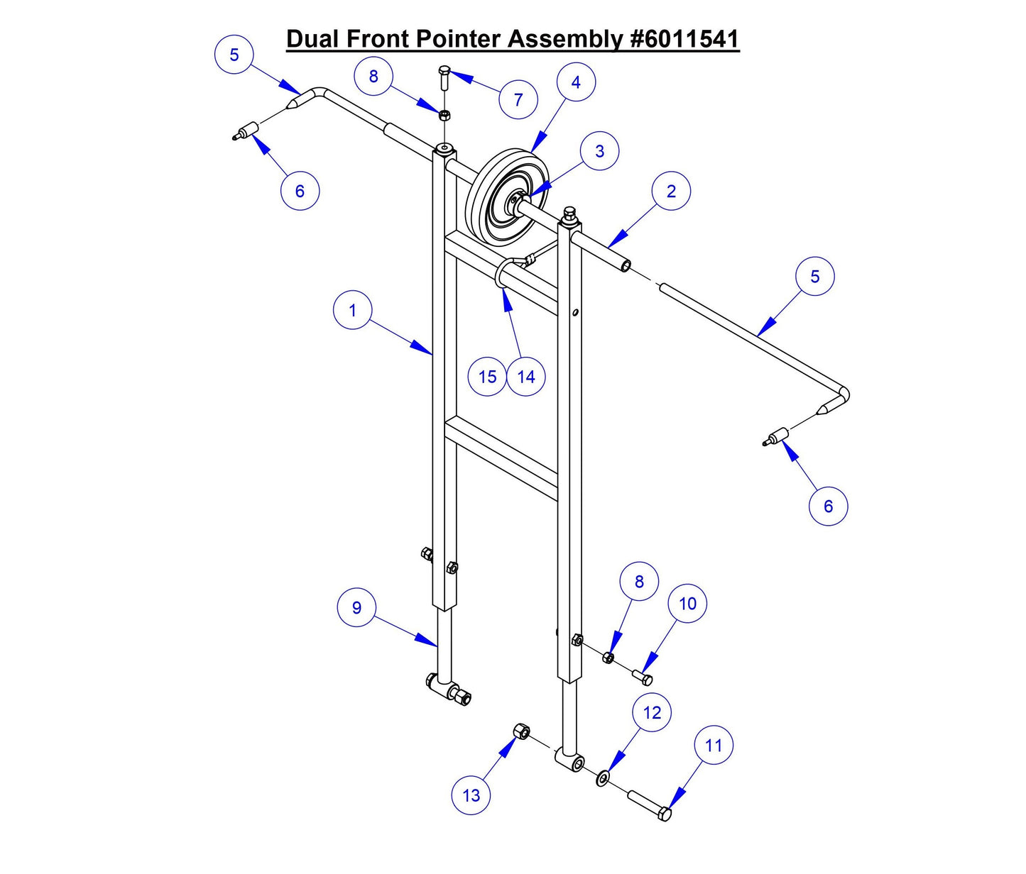 CC6566-3 Dual Front Pointer Assembly
