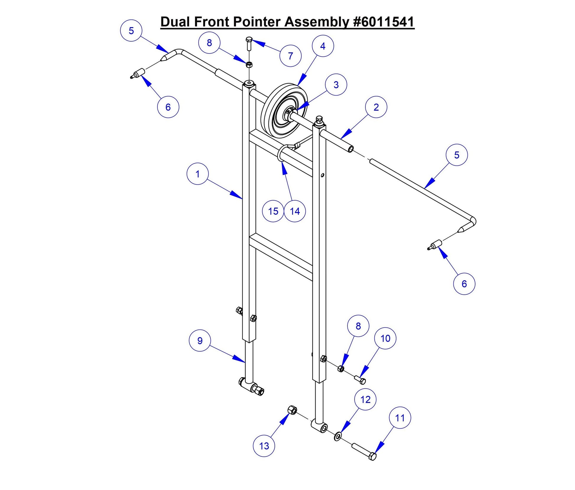 CC6566-3 Dual Front Pointer Assembly