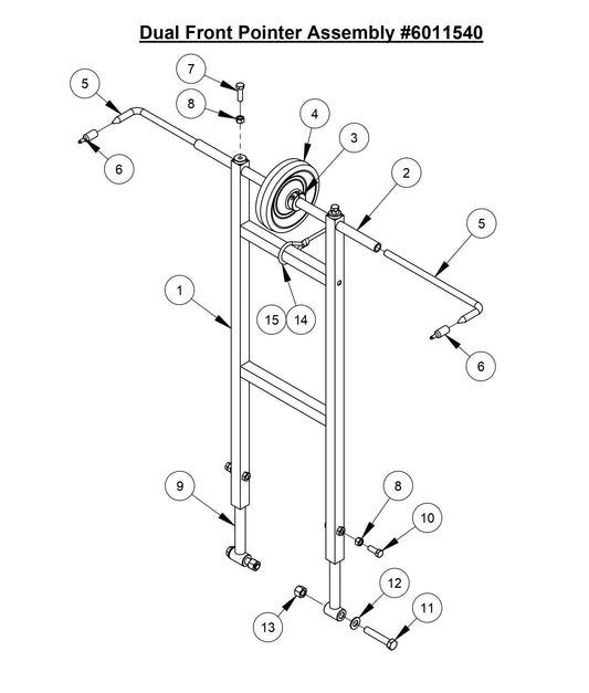 CC3700E Dual Front Pointer Assembly