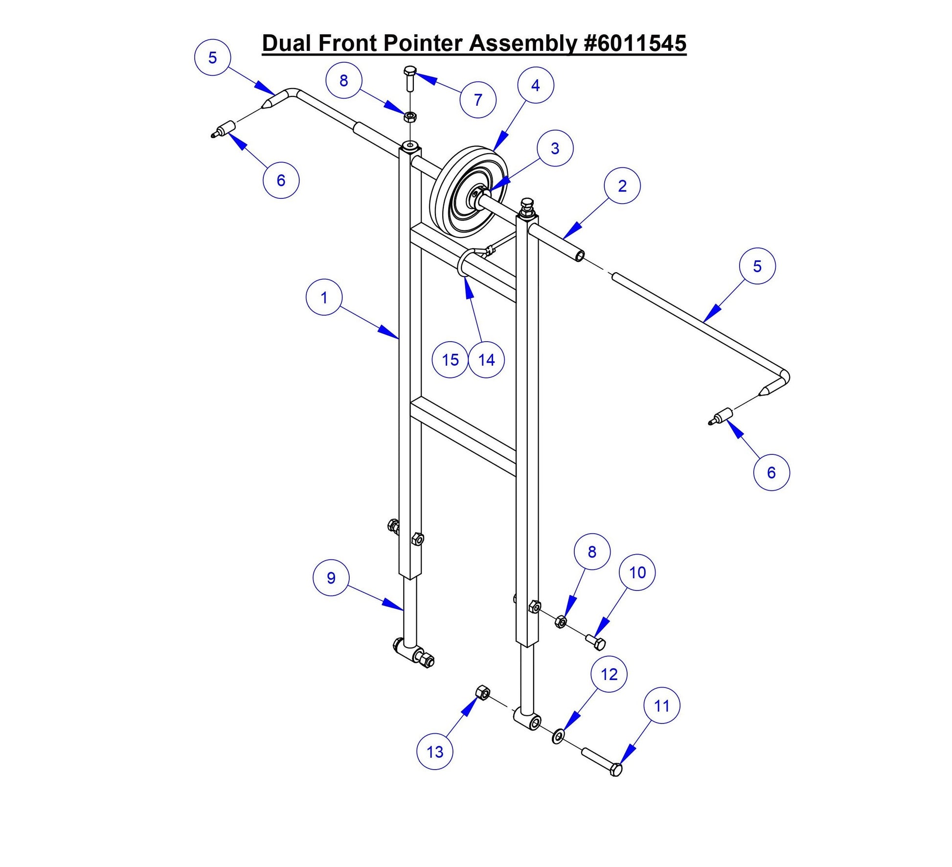 CC7574DD Dual Front Pointer Assembly