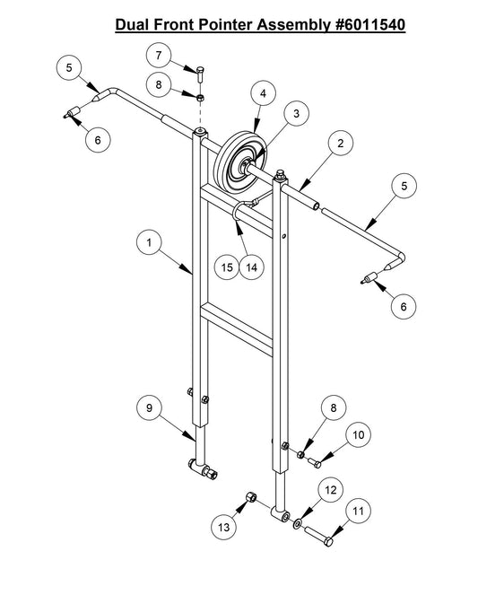 CC3700E-3 Dual Front Pointer Assembly