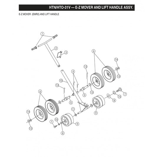 HTN-31VTCSL5 HTO-31VTCSL5 E-Z Mover and Lift Handle Assembly