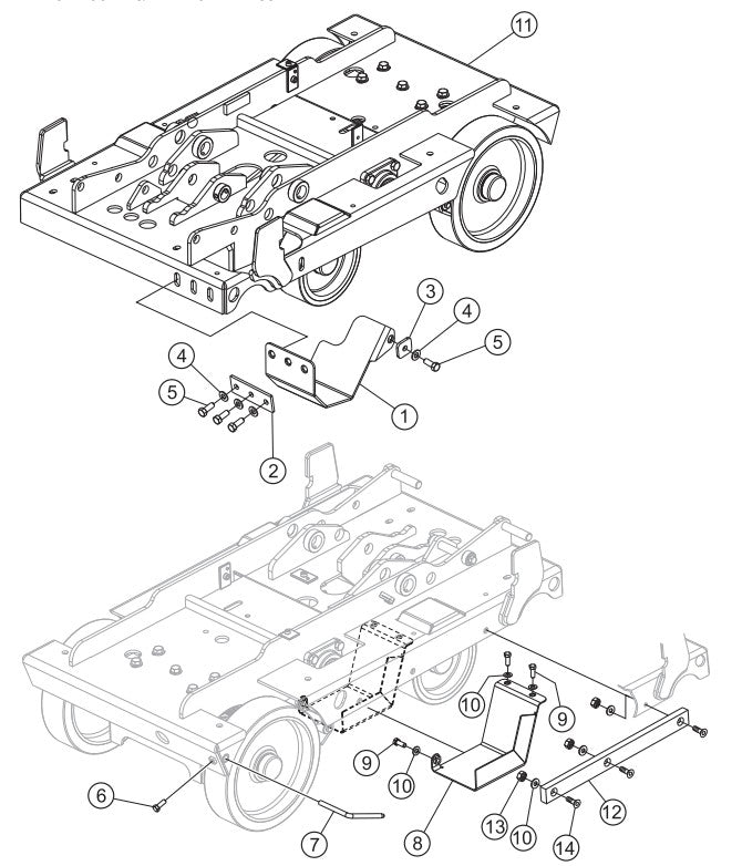 Platform Guards/Rear Pointer Assembly Parts-SP403016, SP403020, SP403026, SP403030 DEUTZ F2L2011 DIESEL ENGINE