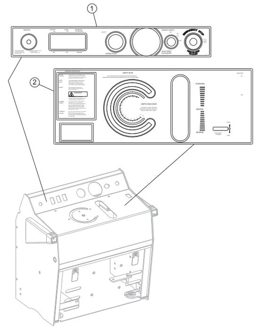 Control Panel Decals Assembly Parts-SP403016, SP403020, SP403026, SP403030 DEUTZ F2L2011 DIESEL ENGINE