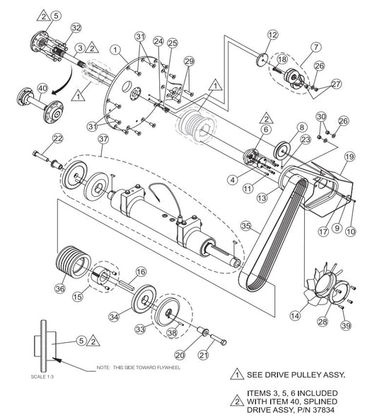 Belt Drive Assembly Parts-SP403016, SP403020, SP403026, SP403030 DEUTZ F2L2011 DIESEL ENGINE