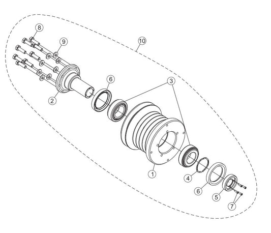 Drive Pulley Assembly Parts-SP403016, SP403020, SP403026, SP403030 DEUTZ F2L2011 DIESEL ENGINE
