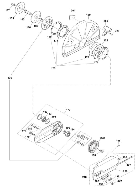 EK8100, PC-8216 Cutting Device Assembly Parts