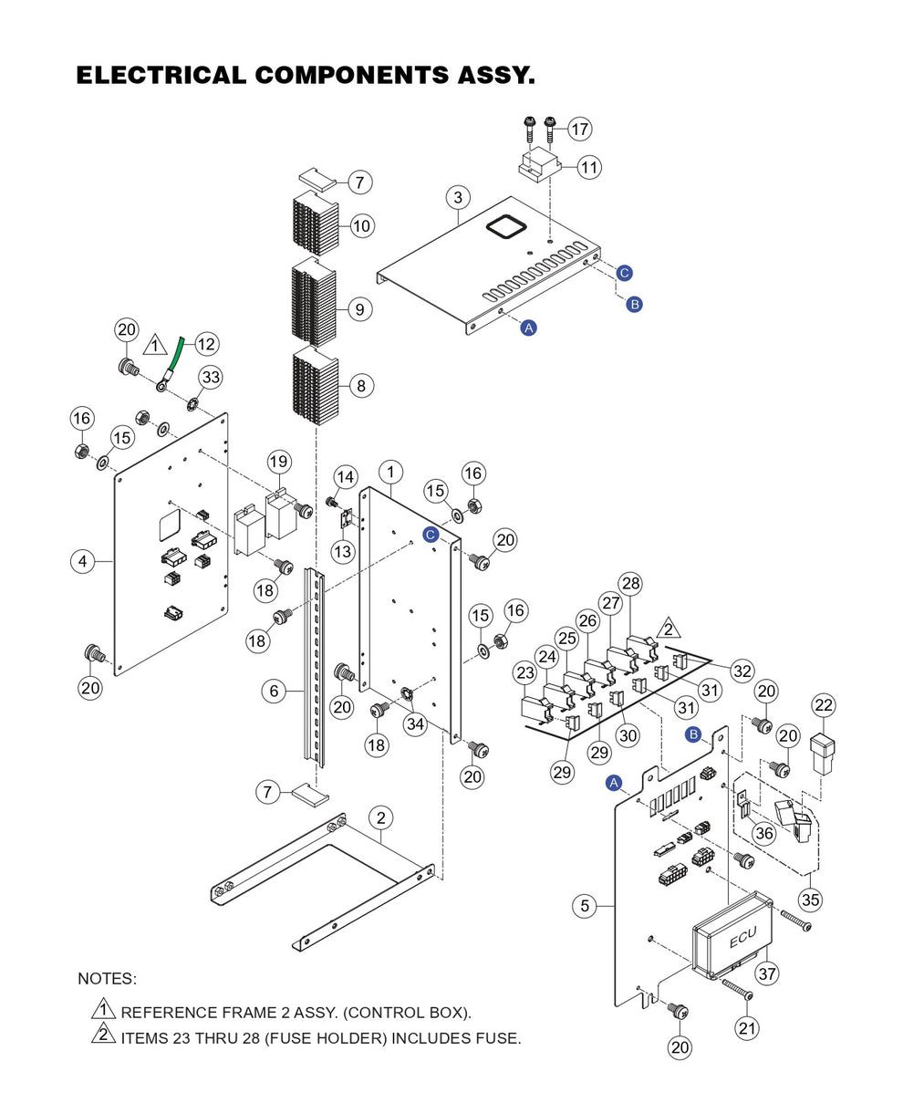 GBX12SK and GBX24BK GloBug Lighting System Electrical Component Assembly Part by Multiquip