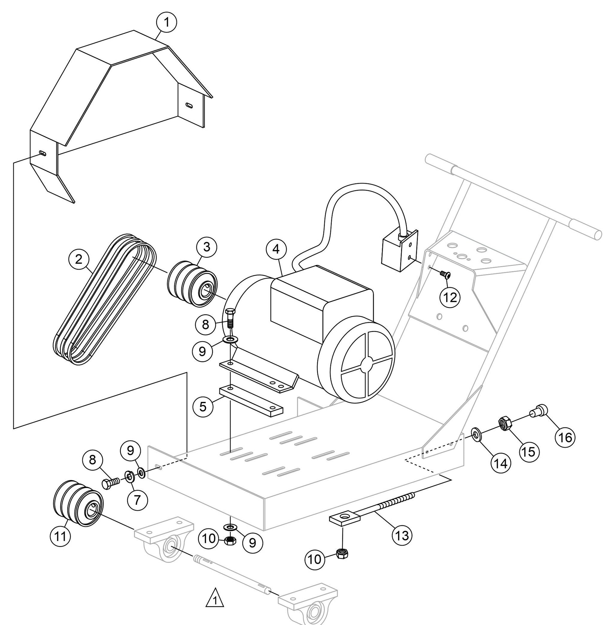 SP1E16A Electric Motor Assembly Parts