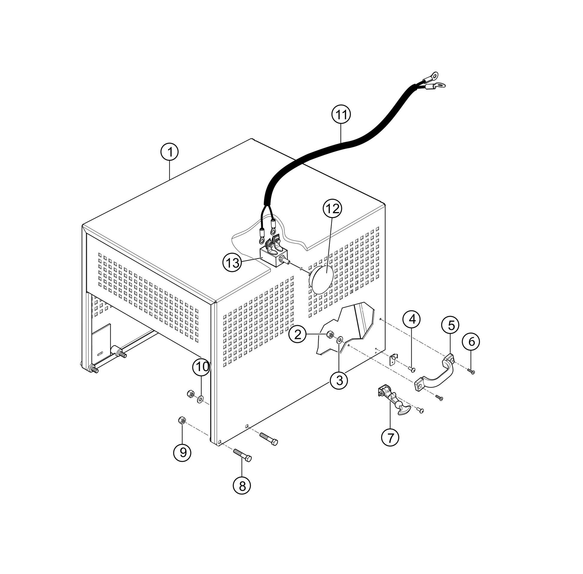 Cabinet Assembly Parts- EM12M, EM12ME51, EM12ME53 Mechanical Drive by Plaster and Motar Mixer