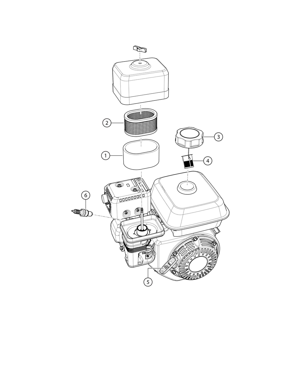 Engine Service Assembly Parts- EM12M, EM12ME51, EM12ME53 Mechanical Drive by Plaster and Motar Mixer