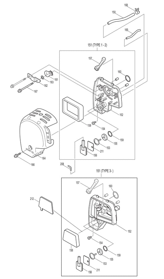 EM4251, EM4251CA Air Cleaner and Cleaner Plate Assembly Parts