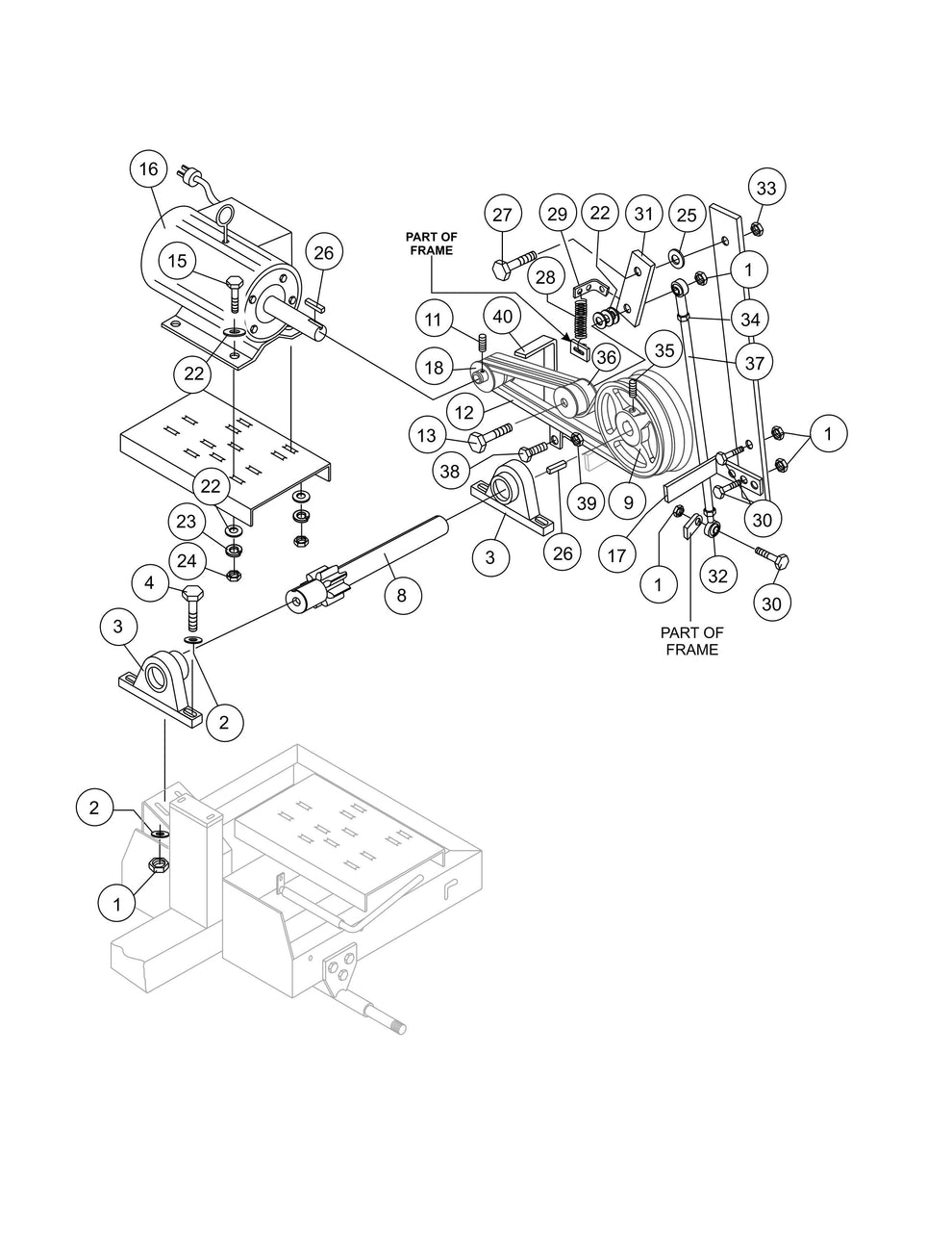 Electric Motor Assembly Parts- EM90S (Steel), EM90P (Plastic) Plaster And Motor Mixer