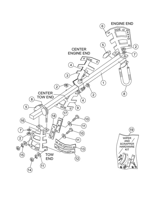 Paddle Shaft Assembly Parts- EM70SLF Plaster And Motor Mixer