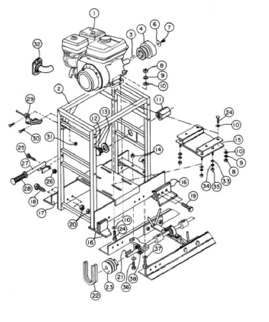 SA12 End Mount Engine Assembly  (10QX) Parts By Allen Engineering