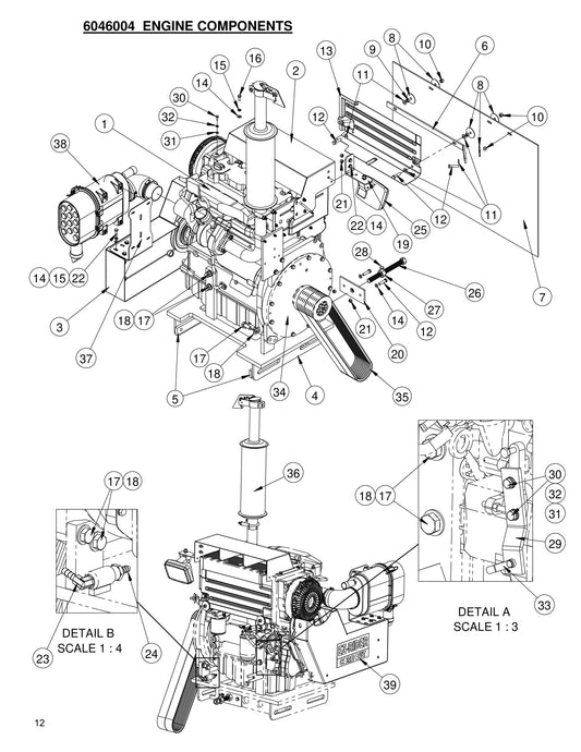 CC7874XL Engine Components